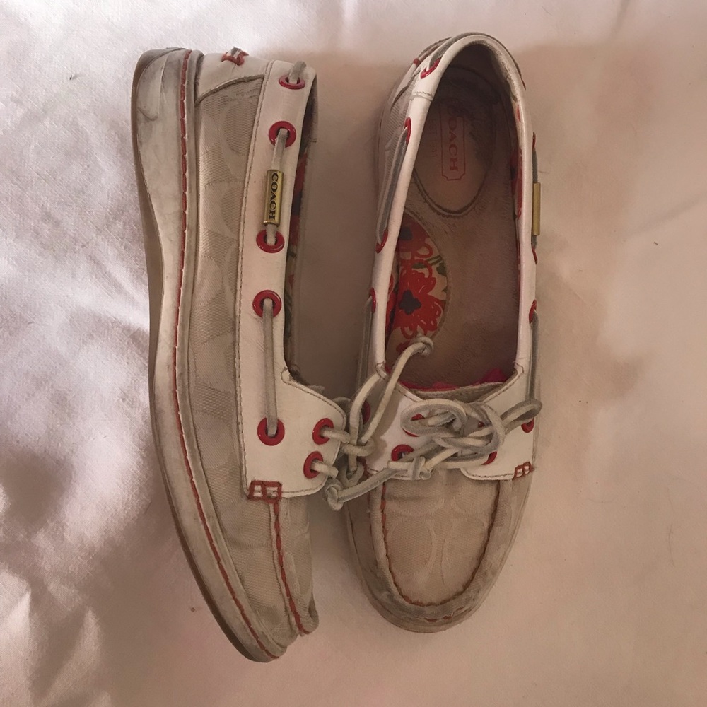Coach Poppy boat shoes